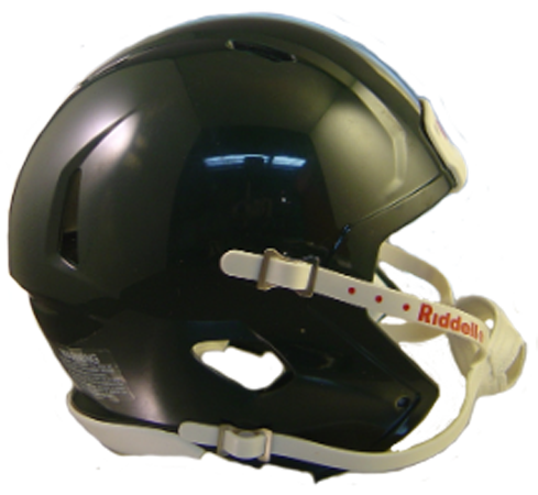 Mini Speed Football Helmet SHELL Dark Green - Click Image to Close
