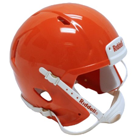 Mini Speed Football Helmet SHELL Orange - Click Image to Close
