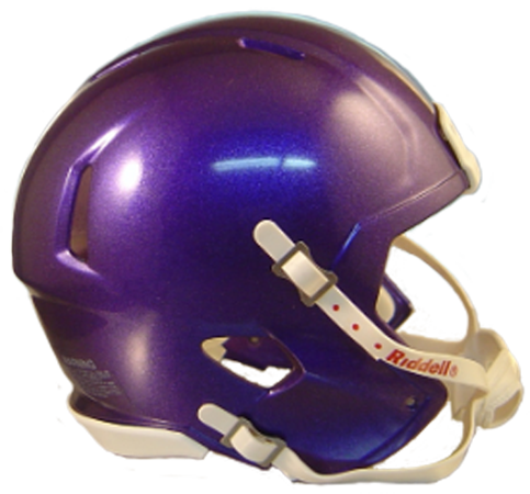 Mini Speed Football Helmet SHELL Purple Metallic