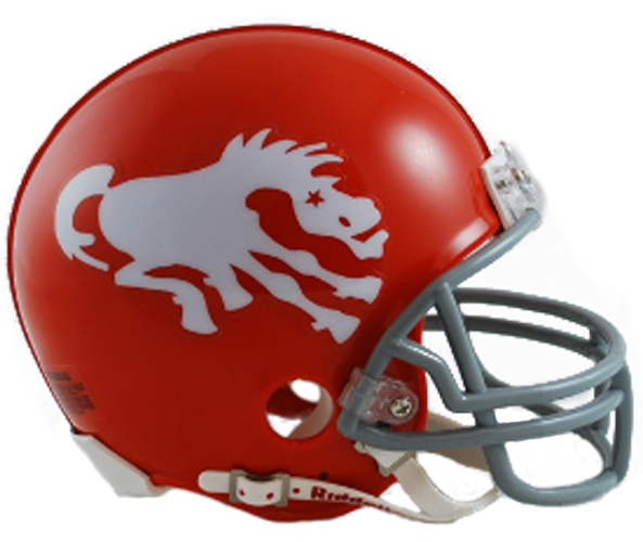 Denver Broncos 1962 to 1965 Mini Throwback