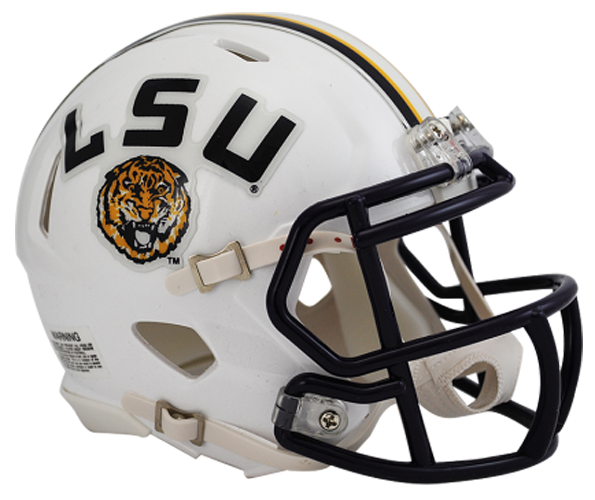 LSU Tigers NCAA Mini Speed White