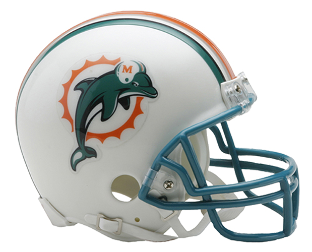Miami Dolphins 1997 to 2012 Mini Throwback
