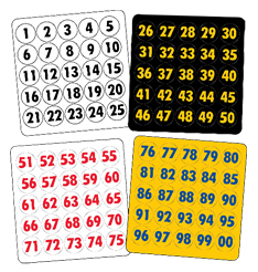 Baseball - Full Size Round Die Cut Numbers