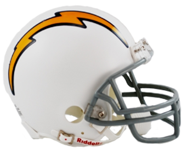 San Diego Chargers 1961 to 1973 Mini Throwback